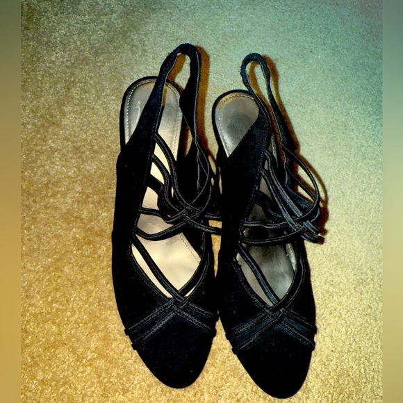 MPO High Heels Stretch Elastic Sandals 9 1/2 - Picture 1 of 7